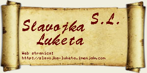 Slavojka Luketa vizit kartica
